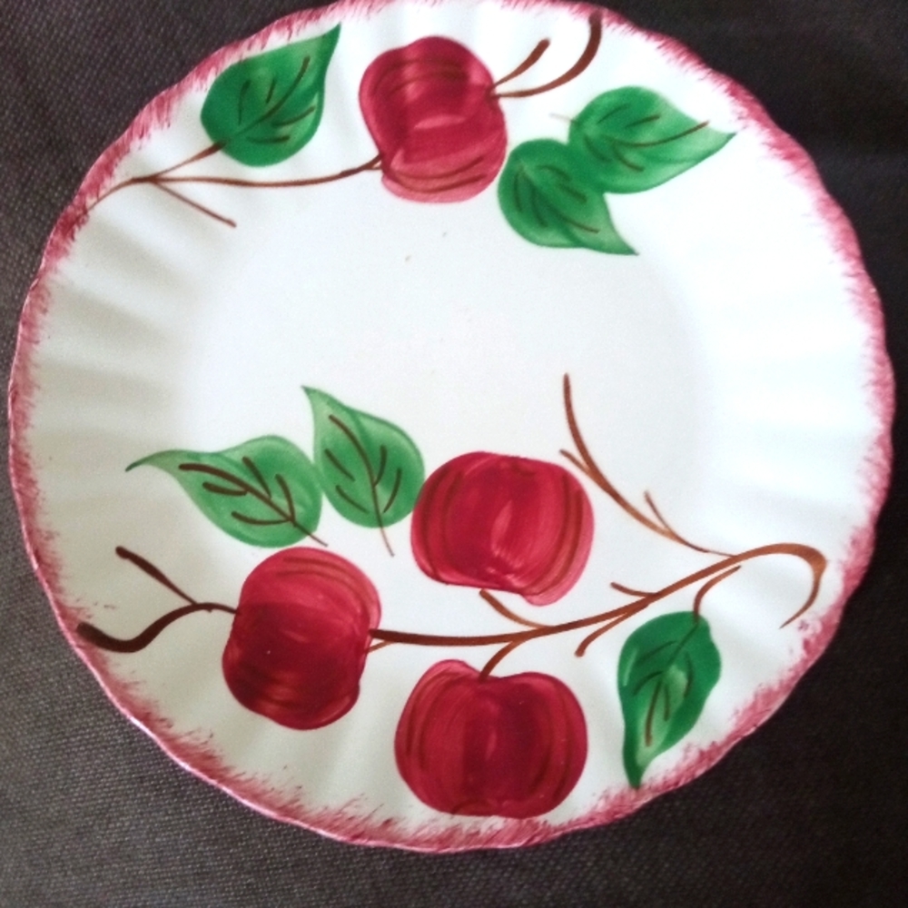 Blue Ridge Apple Plate 10"